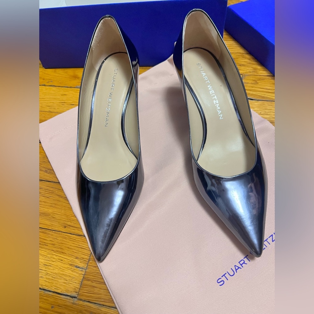 Stuart Weitzman Glossy Black Heels